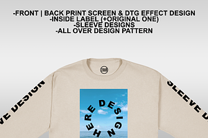 Gildan 2400 Long Sleeve Mockup