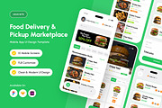 Freshgo - Food Delivery App Design, an App Template by productype1 (Thumbnail 1 of 5)