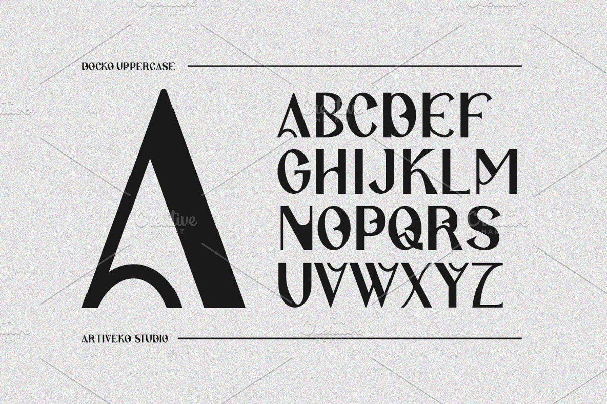 Docko Medieval Sans Serif, a Sans Serif Font by Artiveko (Photo 2 of 8)
