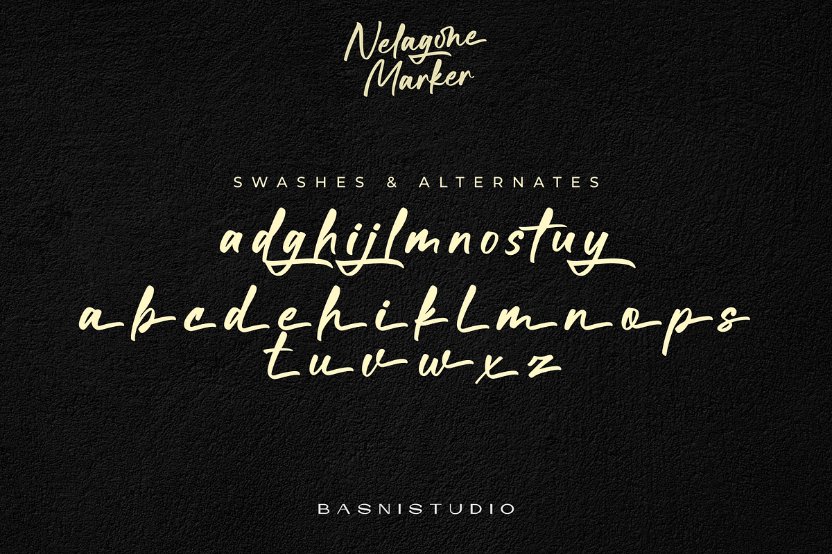 Nelagone Marker – Casual Marker Font, a Handwritten Font by Basnistudio (Photo 10 of 11)