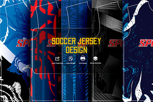 Abstract Sports Jersey Pattern