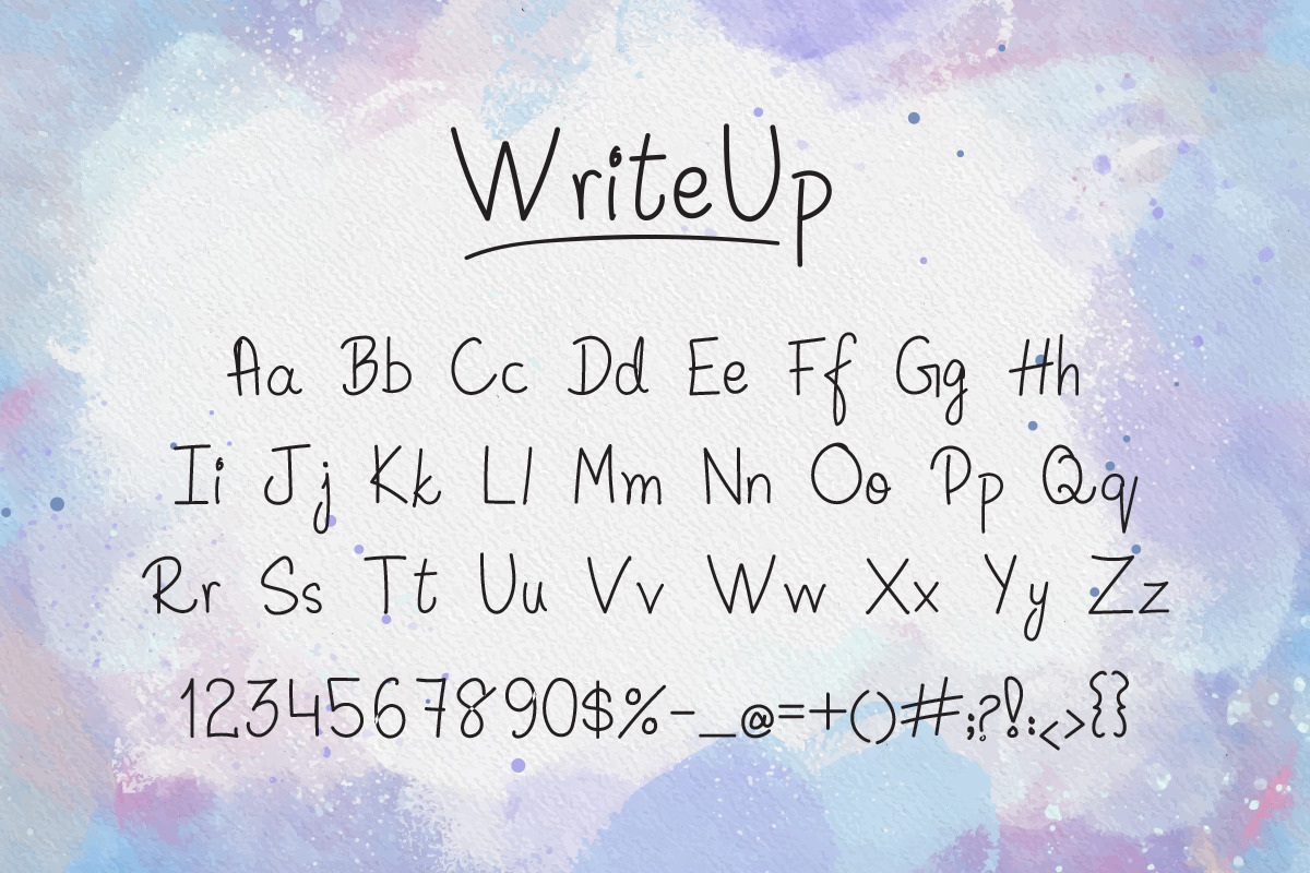 WriteUp - Handwritten Awesome Font, a Script Font by rix_designs (Photo 5 of 5)