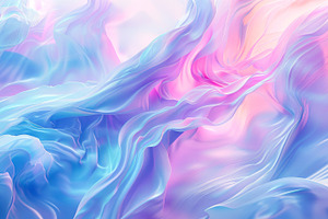 Surreal Silk Waves in Pastel Tones, an Abstract Photo by Ocean Digital Art