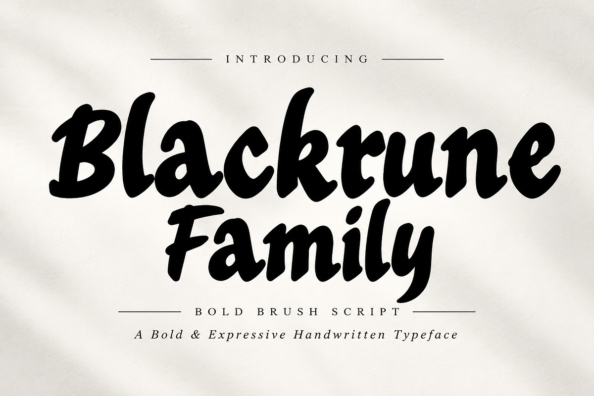 Blackrune Family, a Script Font by Wow Magic (Photo 1 of 4)