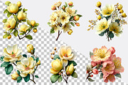 Blossom Spring Clipart Bundle., an Illustration by SVGArt (Thumbnail 3 of 8)