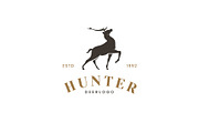 Hunter Wild Deer Badge Bundle, a Branding & Logo Template by Dyn Studio (Thumbnail 5 of 6)