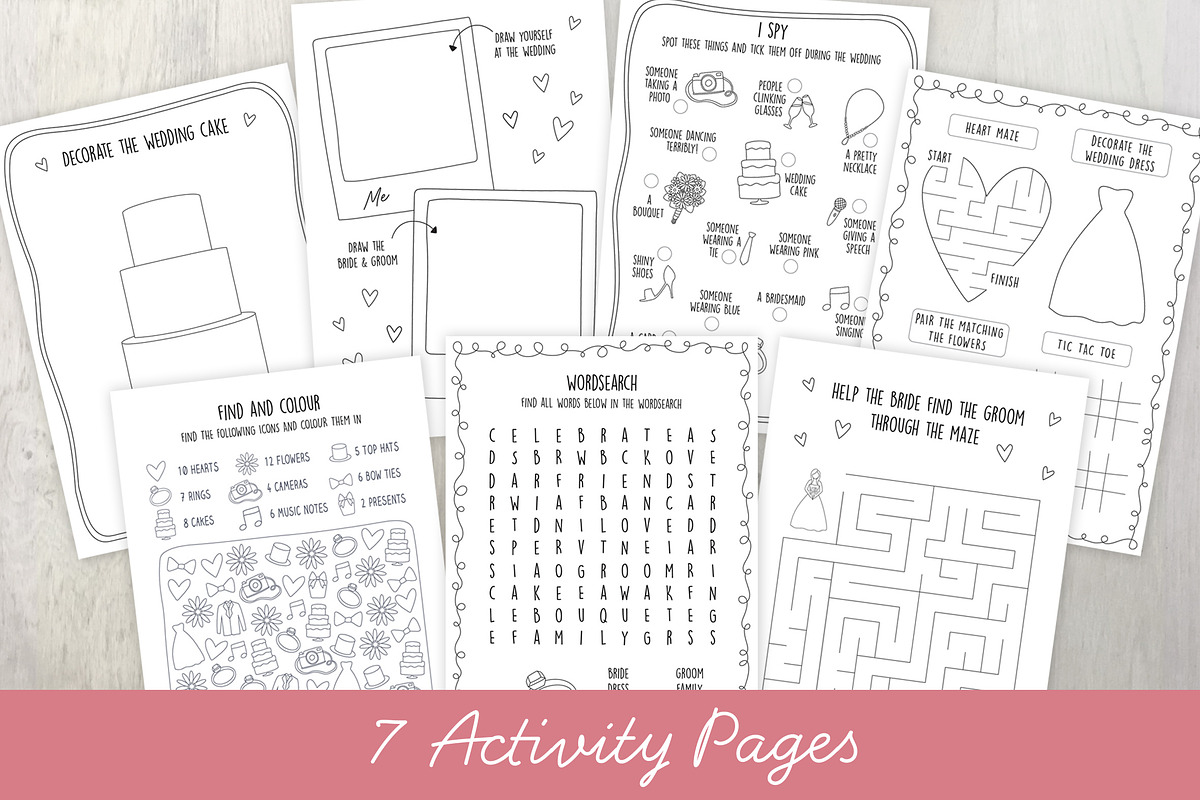 Wedding Guest Activity Pages, an Illustration by Doodle Dibs (Photo 2 of 3)