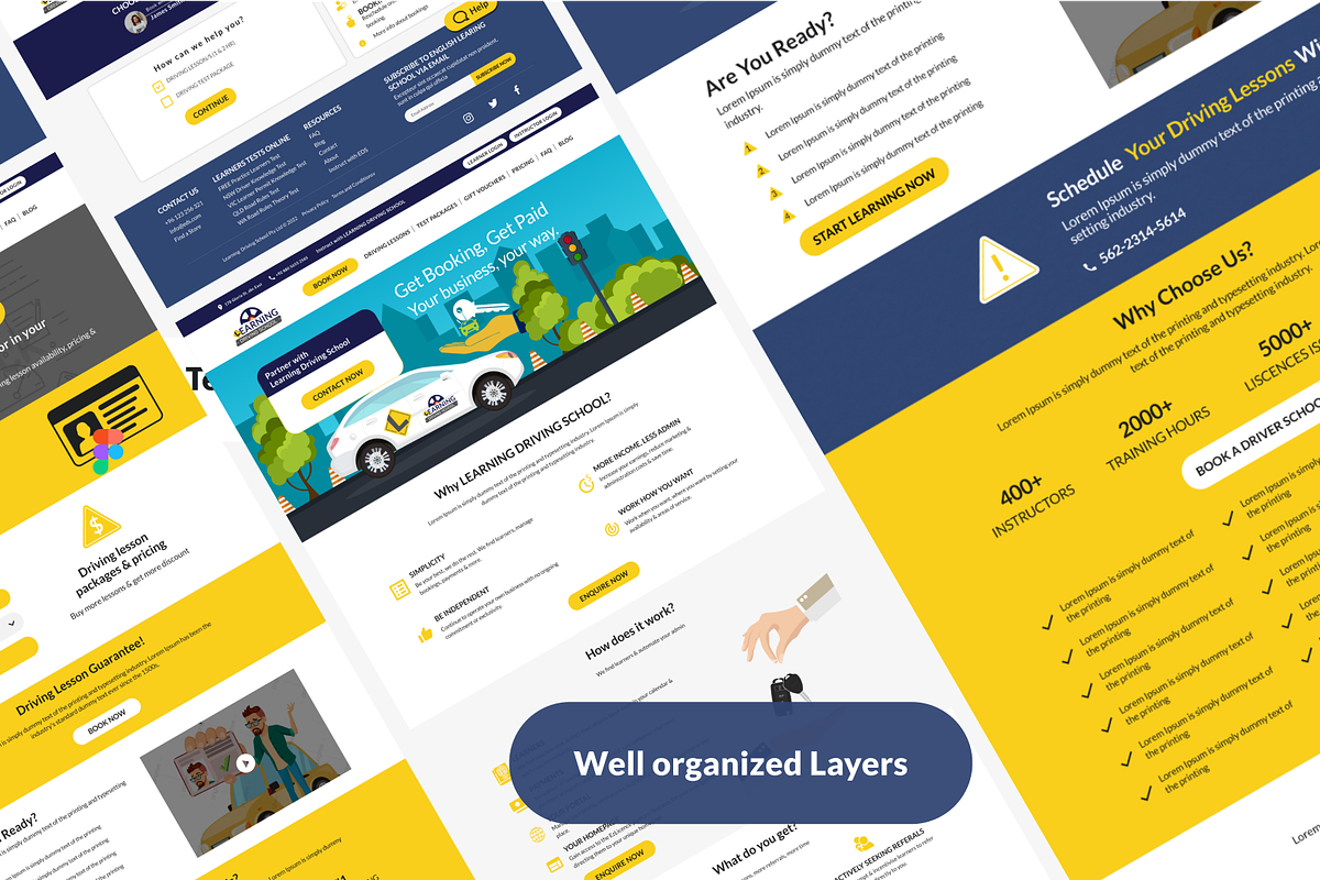 4 in 1 Responsive Website Bundle, an UI Kit Template by UI Pixel (Photo 6 of 12)