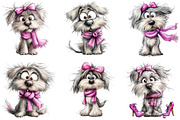 Funny  Crazy Dog Clipart, an Illustration by DreamArtGraphic (Thumbnail 5 of 5)