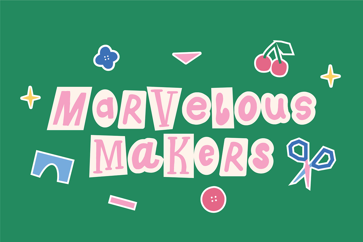 Ransom Machine, a Handwritten Font by ReveryWorks (Photo 10 of 14)