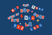 USA Stickers PNG SVG 51 Pcs, a Decorative Illustration by Anada Arty (Thumbnail 9 of 13)