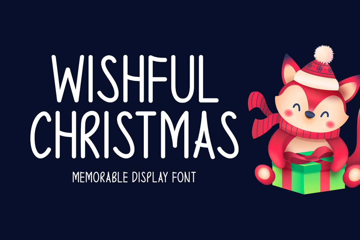Wishful Christmas Typeface, a Handwritten Font by Seemly Fonts (Photo 1 of 6)