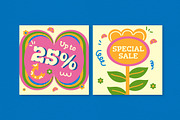 Aesthetic Spring Break Sale Banner, an UI Kit Template by graphicook (Thumbnail 4 of 6)