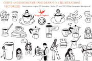 Hand drawn 22 coffee illustrations, a Food Illustration by Winged Graphics (Thumbnail 4 of 5)