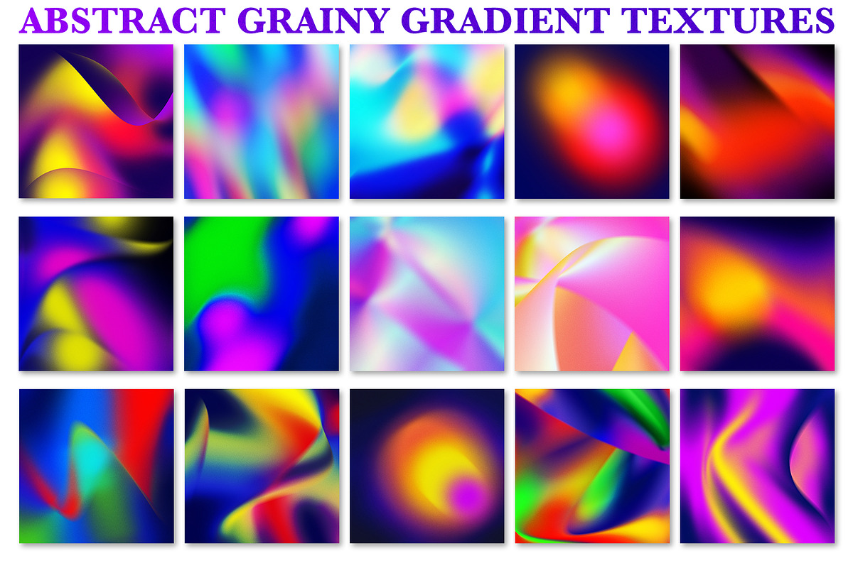 Neon Grainy Gradient Texture Pack