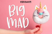Big Mad - A Hand Lettered Font, a Handwritten Font by CraftyLittleNodes (Thumbnail 1 of 7)