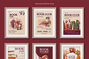 Book & Library Template Kit, a Poster Template by Bloom Art (Thumbnail 4 of 10)