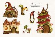 Forest gnomes. Watercolor set, an Object Graphic by JuliaBadeeva (Thumbnail 2 of 10)