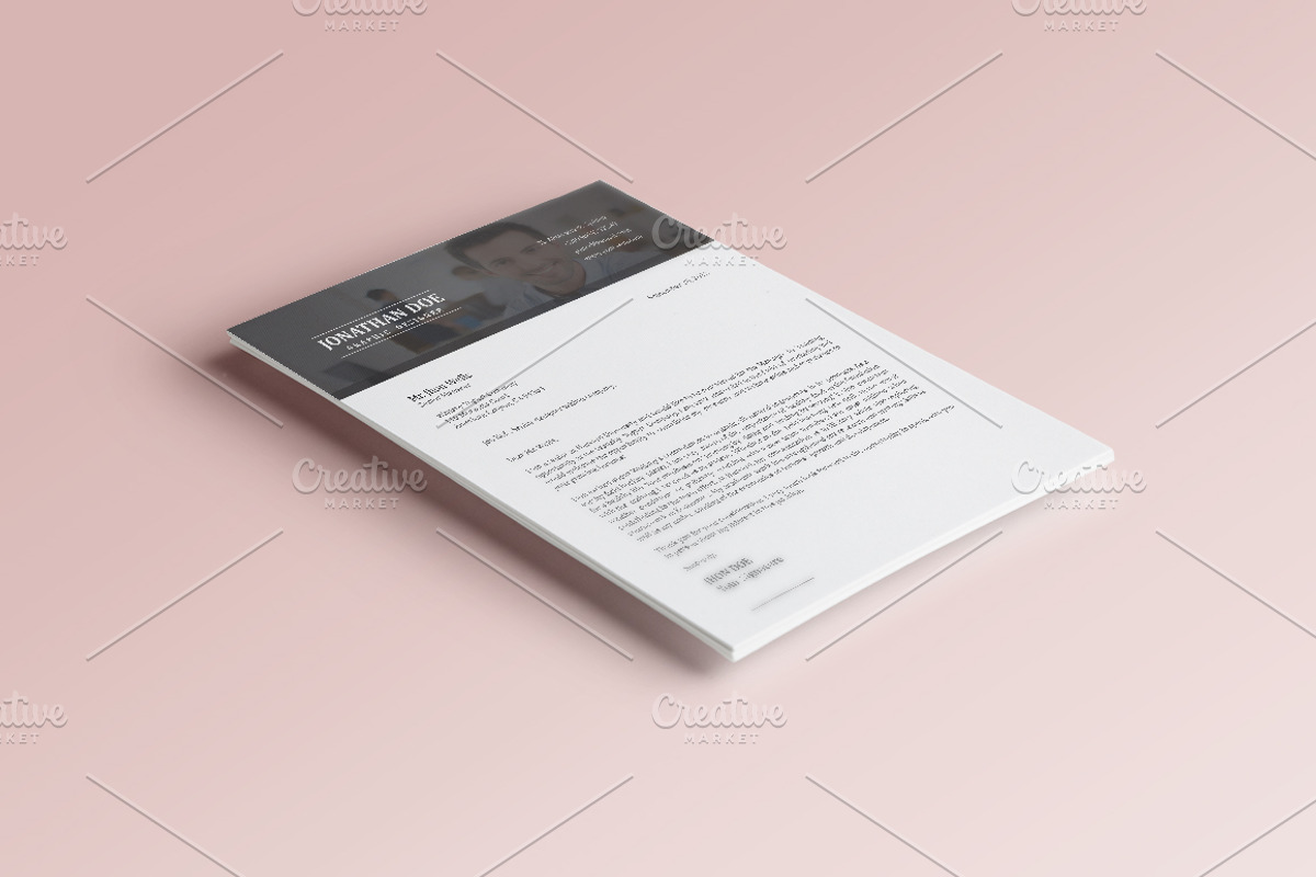 Resume + Cover Letter + Bonus, a Resume Template by Pentaclay (Photo 2 of 5)