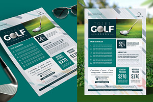Golf Lesson Flyer, a Print Template by Aarley Kaiven
