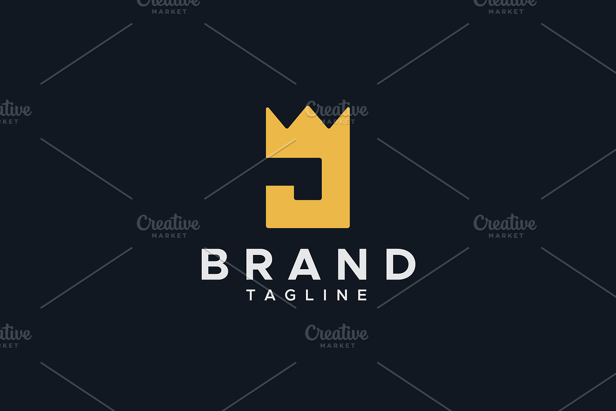 Letter J crown king logo design, a Branding & Logo Template by Amadul11 (Photo 2 of 5)