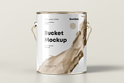 Paint Bucket Mock-up, a Cups & Container Mockup by Yogurt86 (Thumbnail 1 of 13)