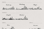 Hand Drawn City & Country Skylines, a Work Illustration by TheMountBirdStudio (Thumbnail 11 of 20)