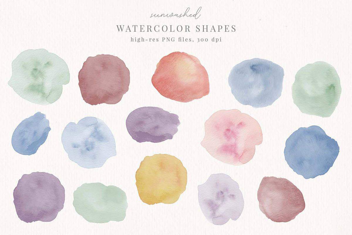 Sun-washed Watercolor Textures, a Texture Graphic by Chelsea Bromley (Photo 2 of 7)