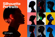 122 Silhouette Portraits, a Person Photo by Handmadefont (Thumbnail 1 of 15)