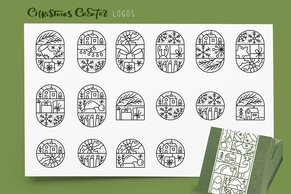 Christmas Creator Logo Vector SVG, an Object Graphic by Happy Letters (Photo 5 of 12)