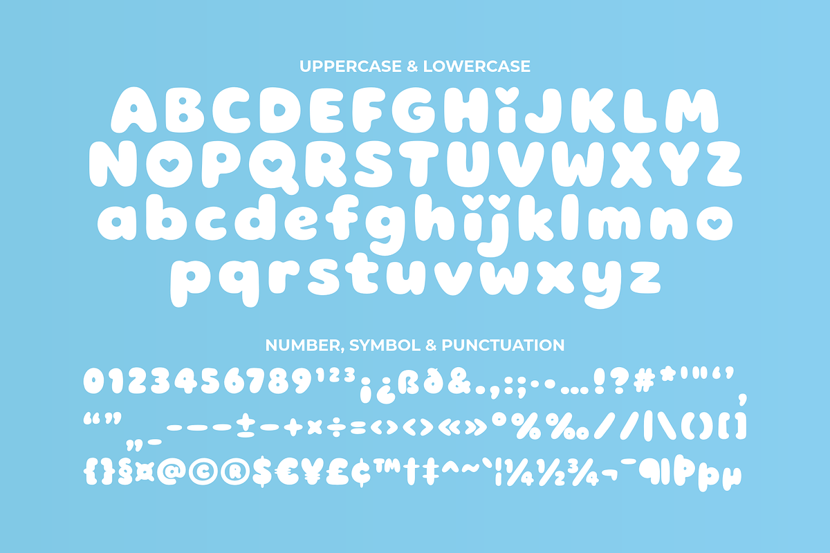 Bubble Hugshy - A Display Font, a Handwritten Font by Ainun Jinan (Photo 12 of 12)