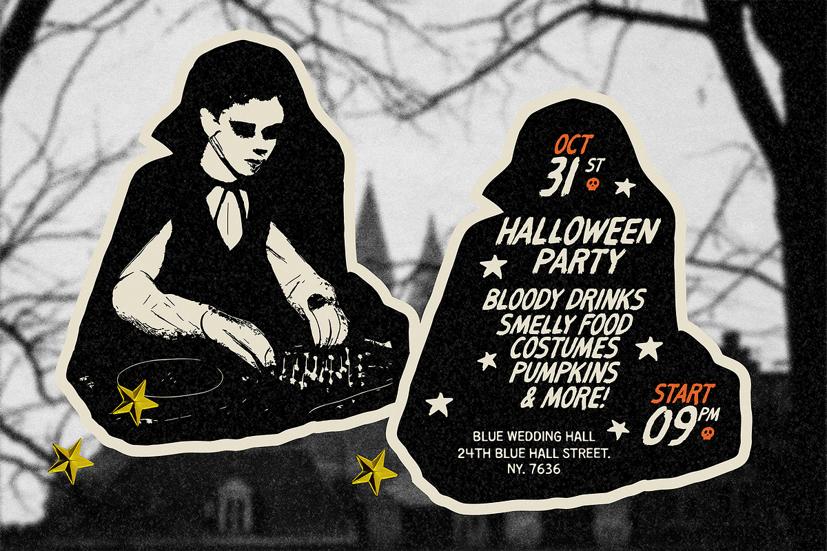 MIDNIGHT TALES | HORROR FONT, a Handwritten Font by Maria Feliz Fonts (Photo 3 of 9)