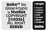 Bolte Sans Serif, a Sans Serif Font by Glowtype (Thumbnail 3 of 15)