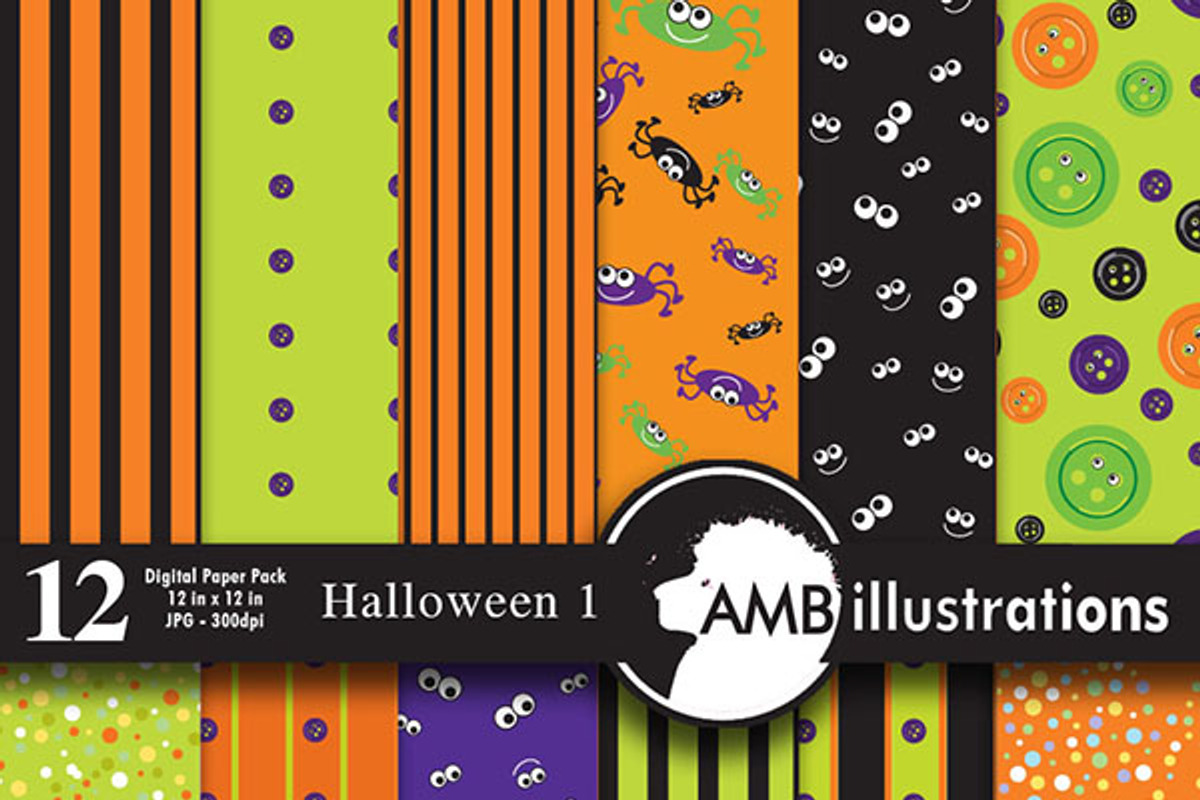 Halloween digital papers 401