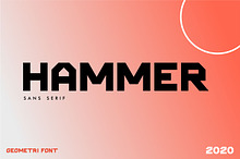 Hammer Font | Futuristic Font