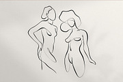 BODY - abstract one line art, an Illustration by Anna.Klets (Thumbnail 8 of 11)