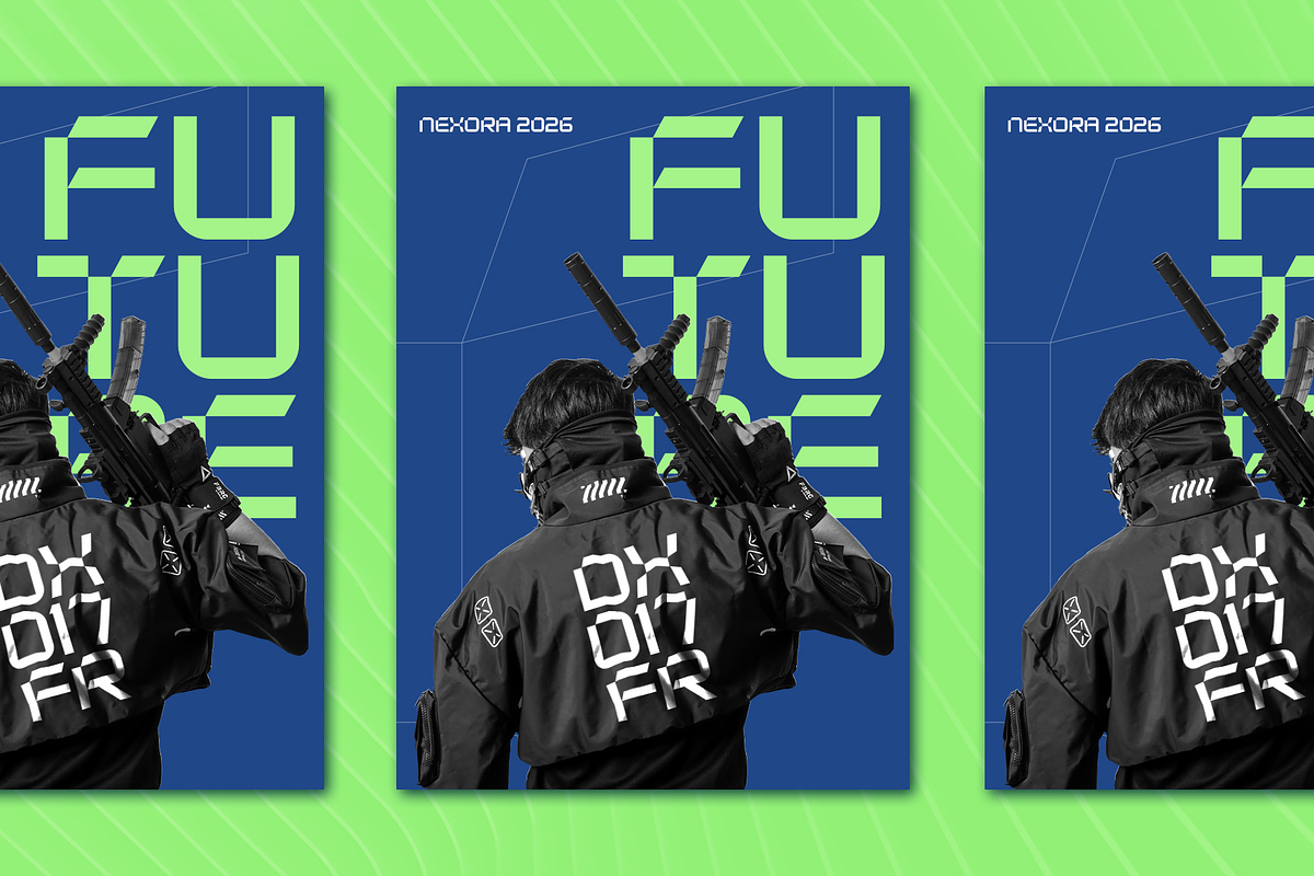 Nexora Futuristic Display Typeface, a Sans Serif Font by Namela Studio (Photo 5 of 8)