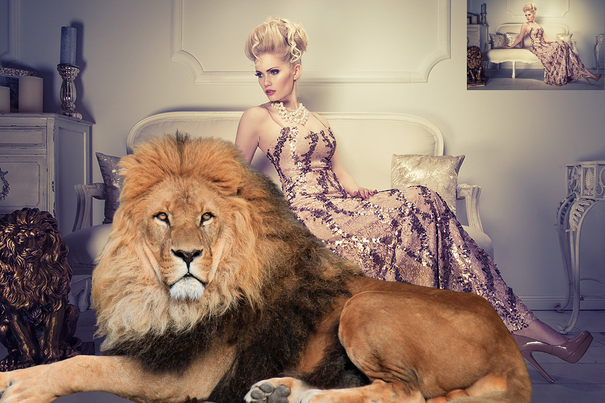 22 Lion Photo Overlays, an Action Add-On by PhotoEffects.Store (Photo 3 of 6)