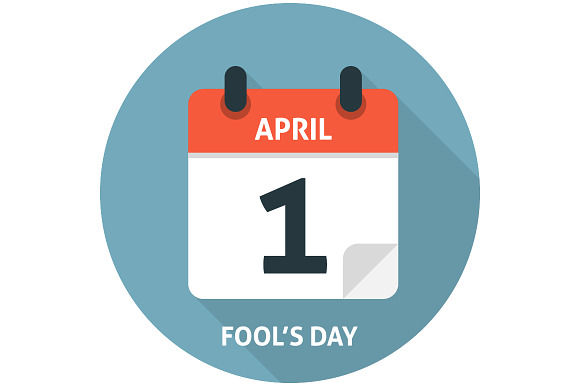 Calendar Flat Icon April 1