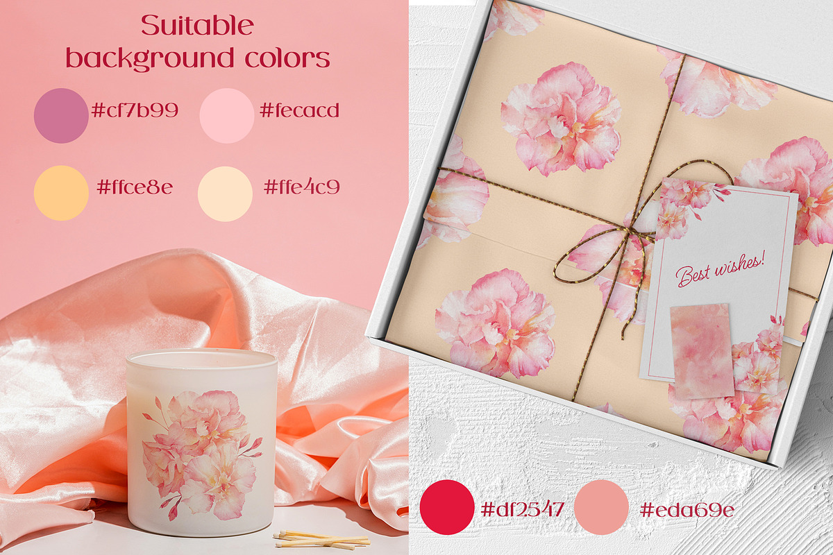 Oleander flower watercolor clipart, a Decorative Illustration by Eva Kleinman (Photo 6 of 8)