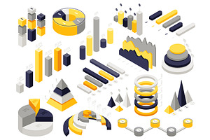 Isometric Infographic Charts