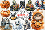Halloween Clipart Mega Bundle PNG, an Illustration by RobertsArt (Thumbnail 1 of 7)