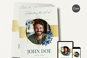 Funeral Program Template Set I Canva, an Invitation Template by The Social Stuff (Thumbnail 2 of 11)