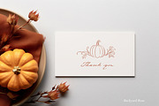 Pumpkin Line Art & Frames, a Decorative Illustration by Backyard Rose (Thumbnail 13 of 13)
