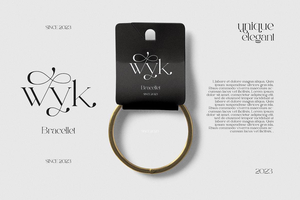 Jesslyn - Stylish Serif Font, a Serif Font by Aqeel_Art (Photo 4 of 10)
