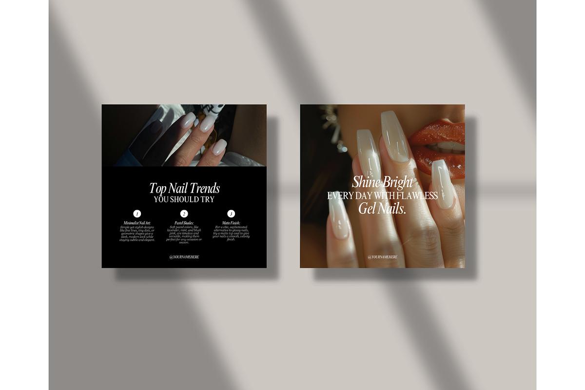 Nail Tech Instagram Template - Canva, a Social Media Template by TheTemplateTopia (Photo 3 of 10)