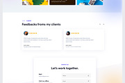 Sio - Personal Portfolio  Figma Temp, an UI Kit Template by ArtGalaxy (Thumbnail 4 of 6)
