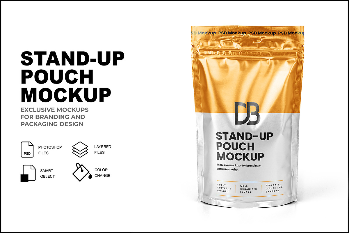 Stand-Up Pouch Mockup, a Product Mockup by Designbuys (Photo 1 of 2)