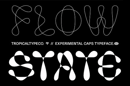 Flowstate - Display Font, a Sans Serif Font by Tropical Type