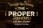 Proper Tavern, a Sans Serif Font by Larin Type Co. (Thumbnail 1 of 16)